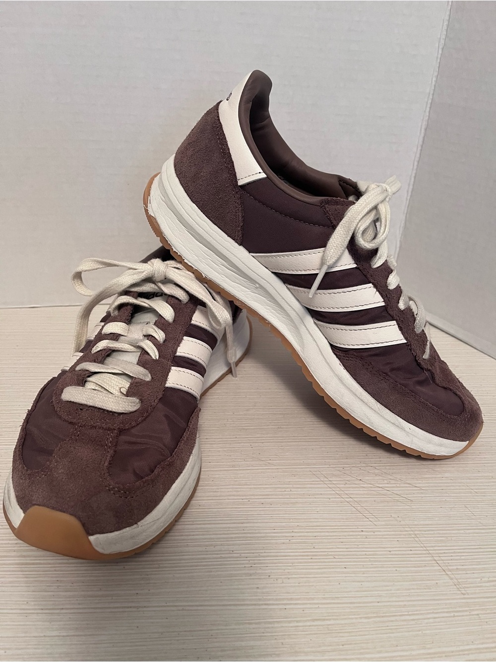 adidas Brown and White Women's Sneakers